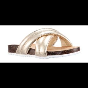 Jill Platino Crackle Girl Sandal